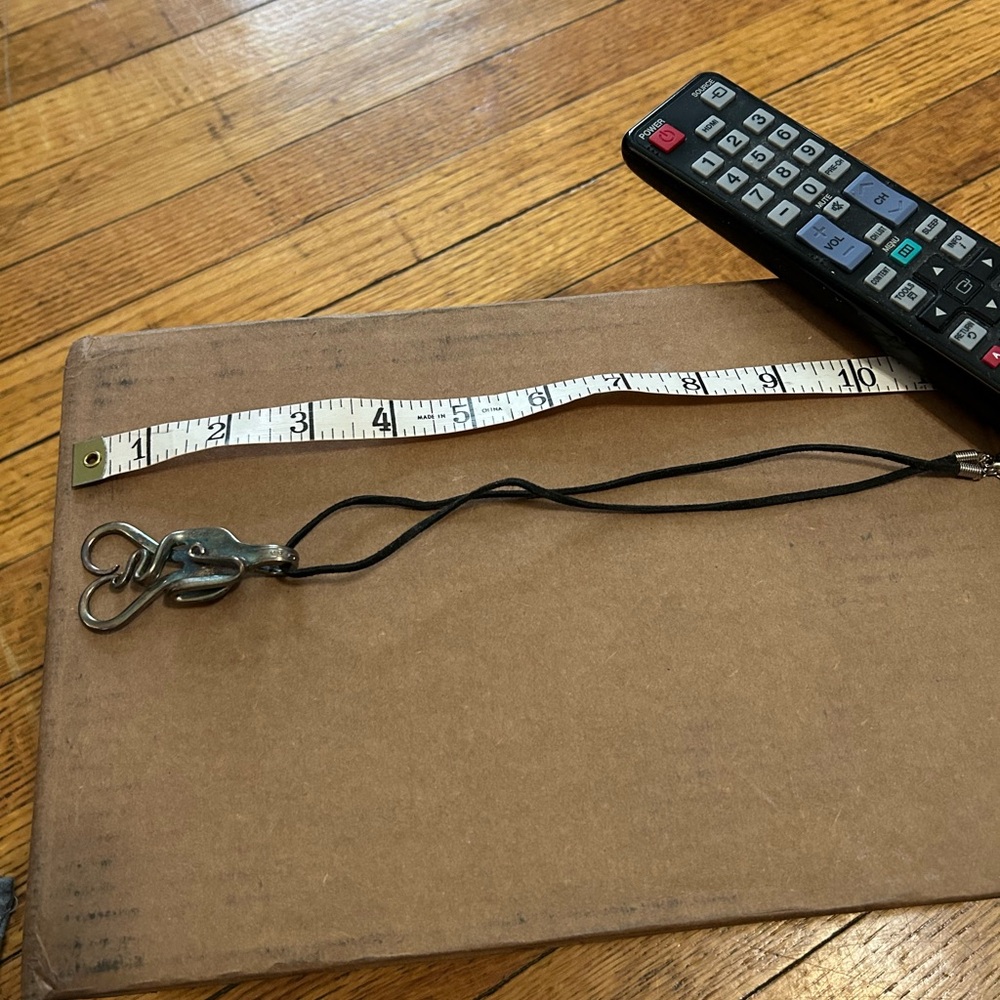 Silver necklace made of a fork. Artist made. Never worn. Needs cleaned.